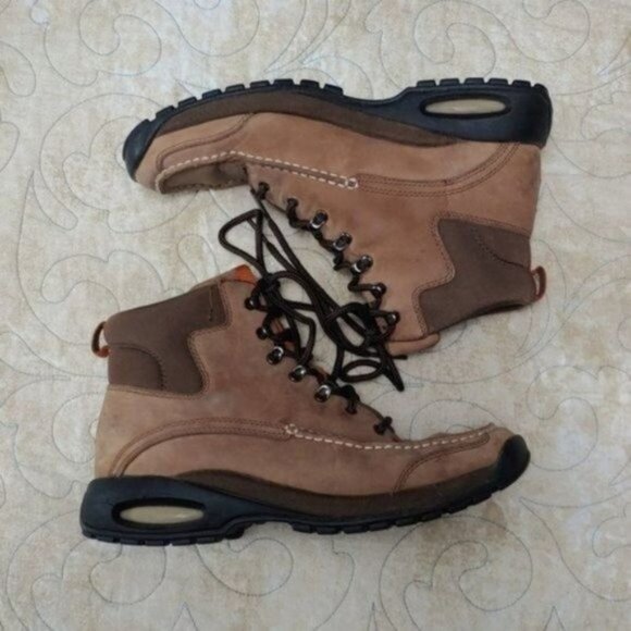Cole Haan Nike Air Tan Lace Up Hiking Combat Boots 8B - Picture 5 of 12